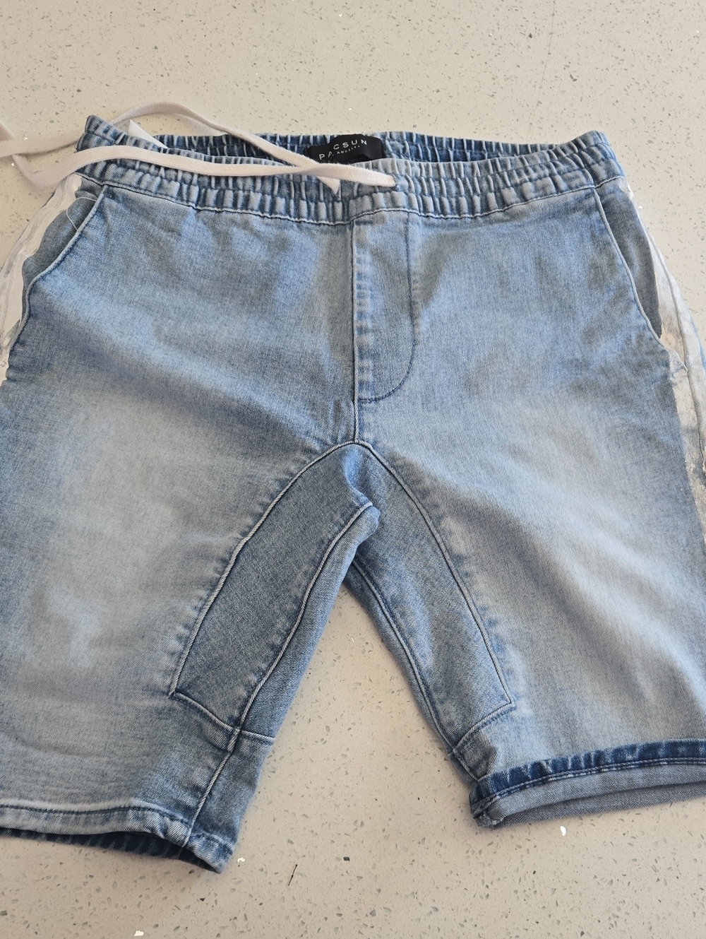 PacSun Light Blue Denim Jogger Shorts for Kids